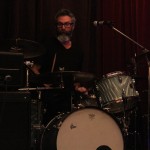 Kevin Dubois playing drums at Lana Lous in Vancouver
