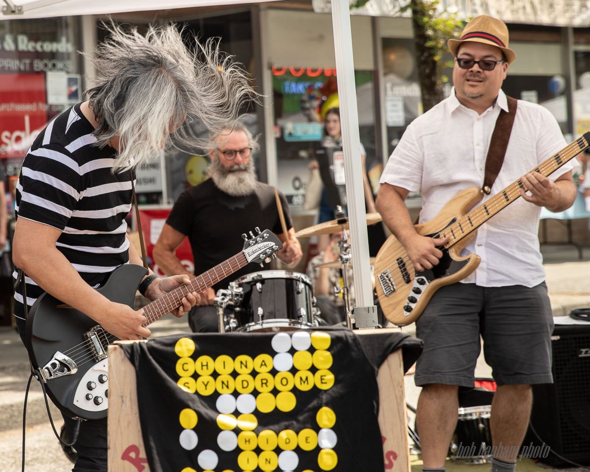 China Syndrome performing in front of Red Cat Records, Main St. Car Free Day, June 16/19, Vancouver