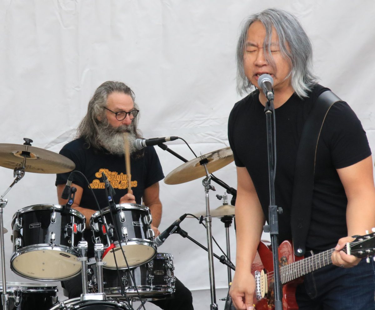 China Syndrome performing at the 2019 Khatsahlano Street Party, Maple Stage, July 6/19, Vancouver